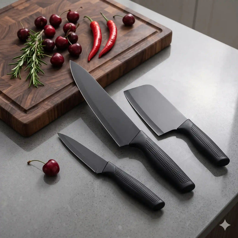 Knives, slicers and peelers collection - kitchen cutting tools