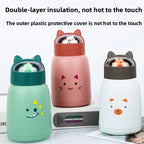 Kawaii WhimsyKids™ Animal Dome Glass Bottle  Premium Quality