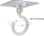 Single Deals™ 360 Degrees Transparent Hook White 3.34 inch x 2.95 inch