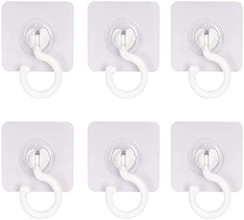 Single Deals™ 360 Degrees Transparent Hook White 3.34 inch x 2.95 inch