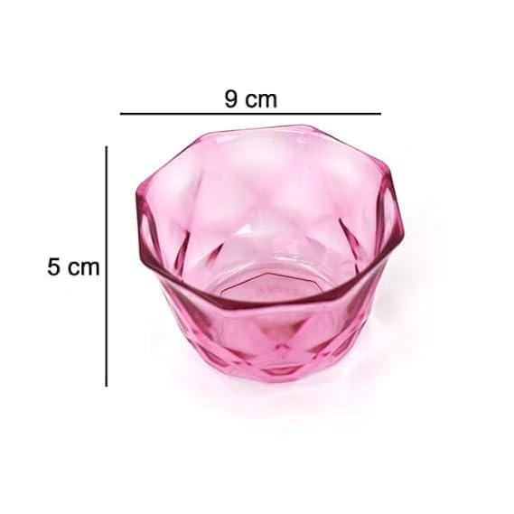 Crystal Ice Cream Cup (Pack of 6) – Elegant Glass-Style Dessert Bowls for Serving Sundaes, Parfaits, and Treats Premium Quality Single Deals™