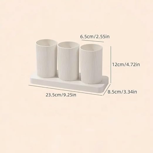Minimalist Tableware Storage Organizer Set – 3-Piece Countertop Cutlery Holder for Organized Kitchen Essentials Premium Quality Single Deals™