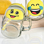 JoySip™ Mason Jar Smiley Emoji Cup – Premium Quality