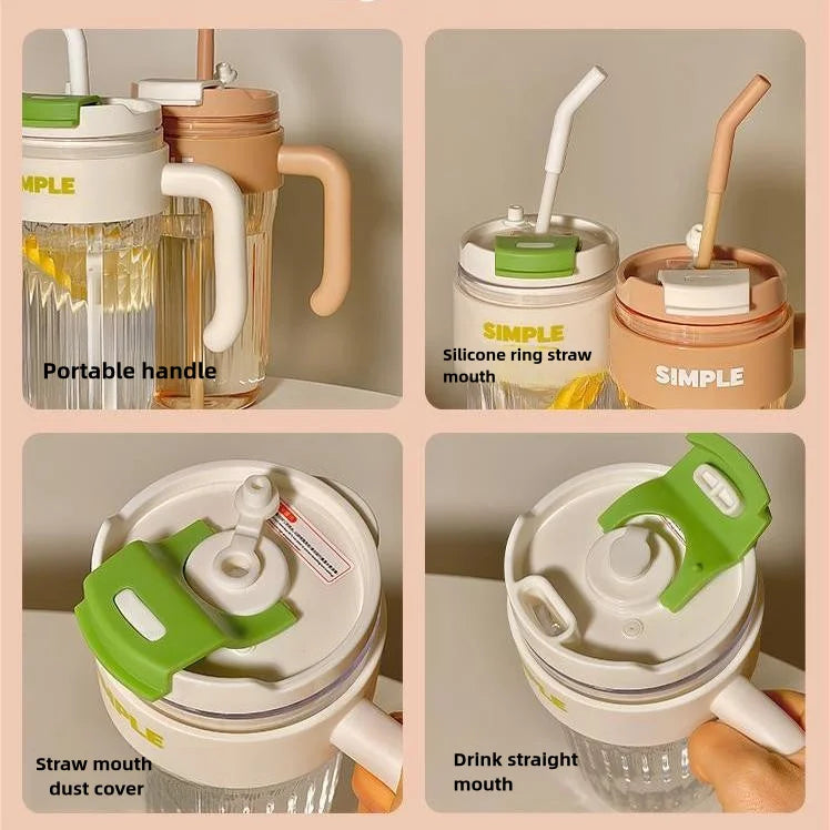 500ml Kiddie Twist Sipper Bottle – Durable, Leakproof Travel Water Bottle for Kids with Easy-Grip Handle & Straw