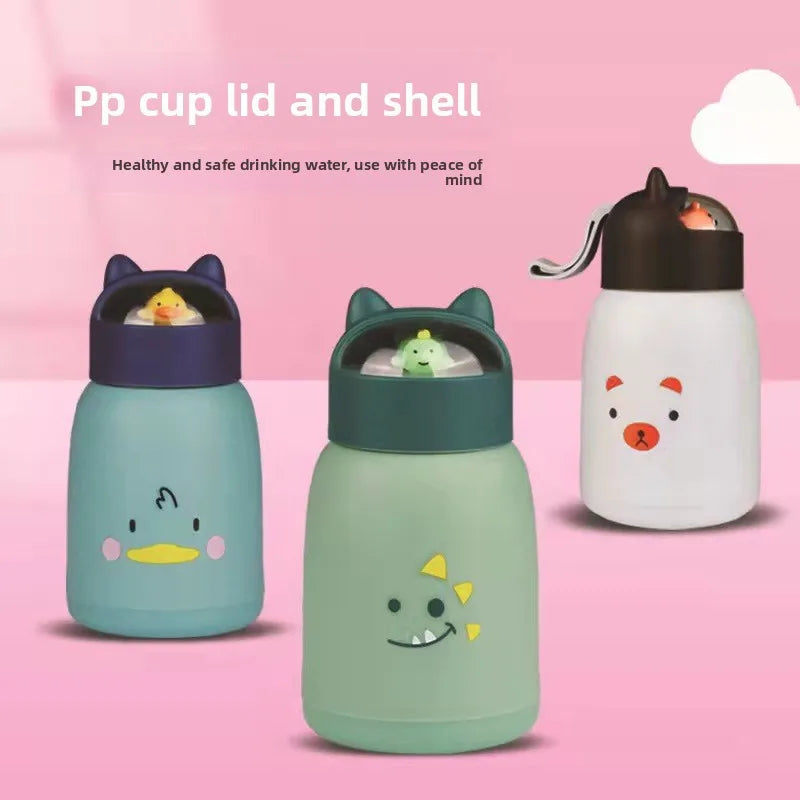 Kawaii WhimsyKids™ Animal Dome Glass Bottle  Premium Quality