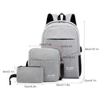 Single Deals™ 3 Pcs Backpack & Shoulder Bag Set - Premium Quality