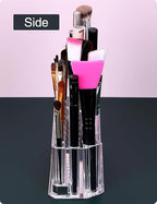 26-Slot Professional Makeup Brush Stand – High-Capacity Acrylic Organizer for Cosmetic Tool Storage Premium Quality Single Deals™