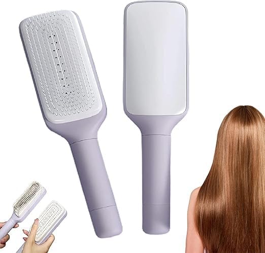 Premium Square Massage Comb – Professional-Grade Grooming and Self-Cleaning Utility