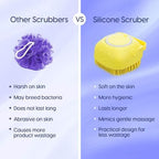 Silicone Body Bath Brush – Dispensing Scrubber for Convenient Cleansing and Exfoliation