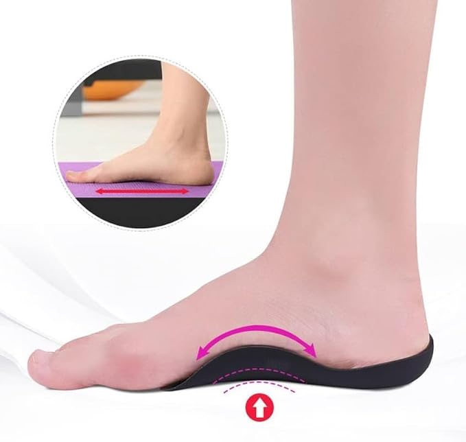 Ergonomic Arch Support Insoles for Flat Feet - Supportive, Non-Slip Corrective Pads for Improved Foot Alignment and All-Day Pain Relief Premium Quality Single Deals™