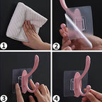 Single Deals™ 6 Pcs Color Sticker Hook Premium Quality