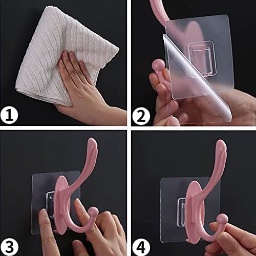 Single Deals™ 6 Pcs Color Sticker Hook Premium Quality