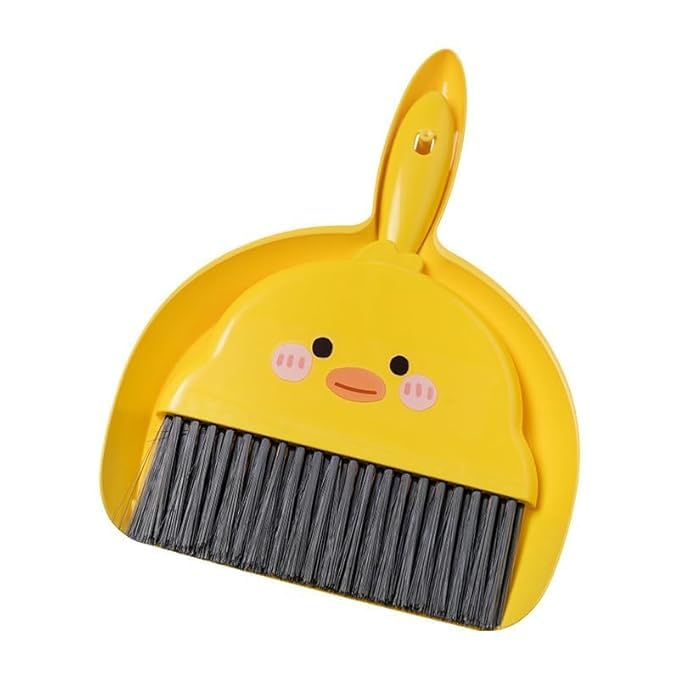 Premium Mini Dustpan and Broom Set – Whimsical, Compact Cleaning Solution for Desktop and Small Spaces