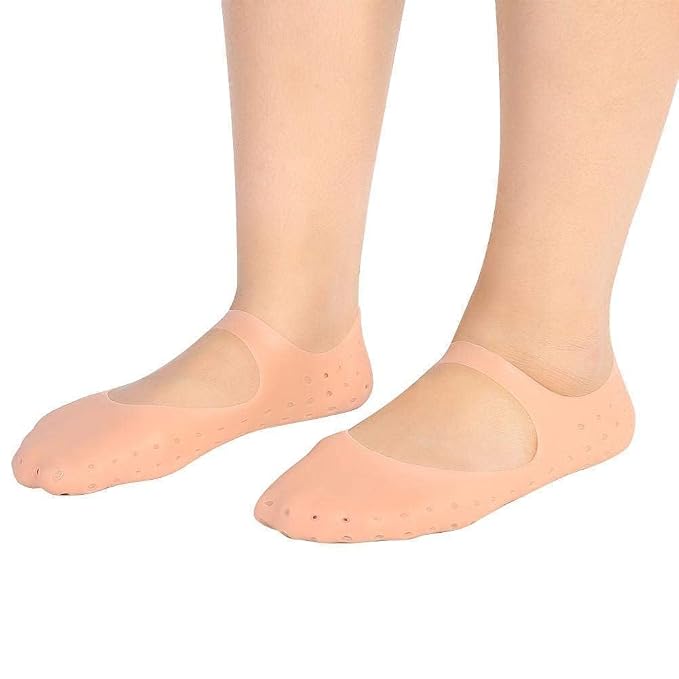 Moisturizing Silicone Gel Heel & Foot Socks - Breathable, Anti-Crack Treatment Sleeves for Soft, Hydrated Feet Premium Quality Single Deals™