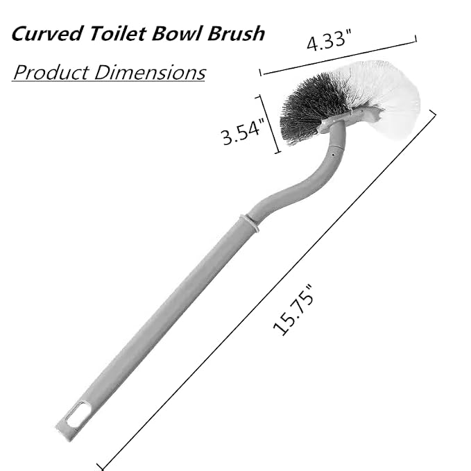 Bathroom Wall-Mounted Toilet Curved Brush – Sophisticated Maintenance Solution Premium Quality SingleDeals™