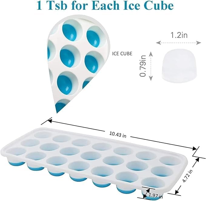 Single Deals™ 21-Cavity Ice Tray - Premium Quality