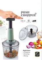 Single Deals™ 650 ML hand push chopper [Premium Quality]