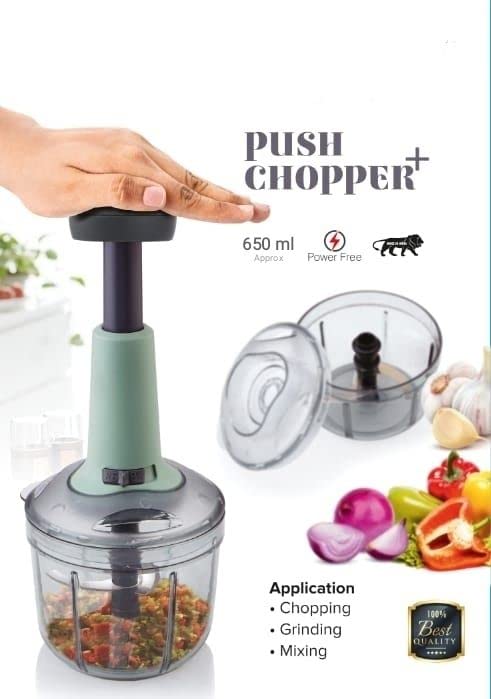 Single Deals™ 650 ML hand push chopper [Premium Quality]