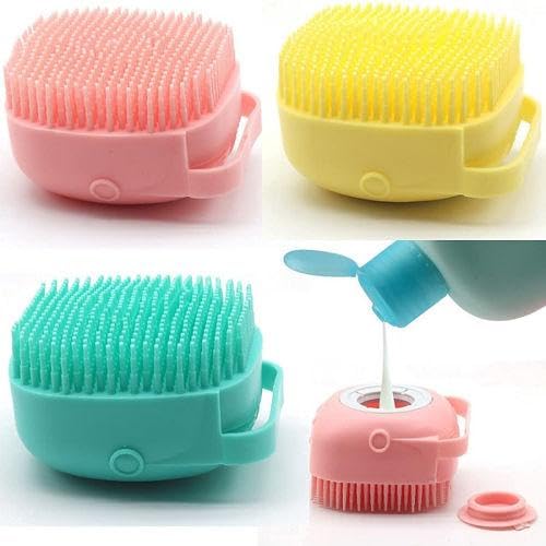 Silicone Body Bath Brush – Dispensing Scrubber for Convenient Cleansing and Exfoliation