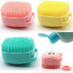 Silicone Body Bath Brush – Dispensing Scrubber for Convenient Cleansing and Exfoliation