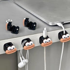 Premium Cartoon-Style Wire Wall Holder – Ergonomic Cable Management Solution