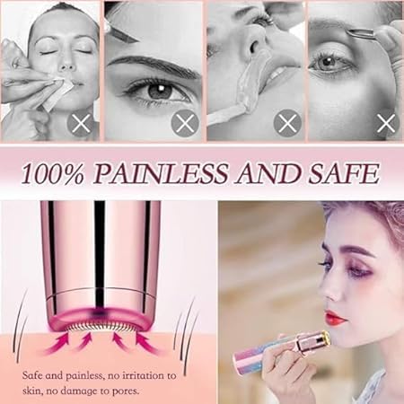 2-in-1 Glitter Flawless Hair Remover – Precision Grooming Tool for Effortless Eyebrow and Facial Hair Maintenance Premium Quality Single Deals™