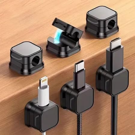 Premium 6-Piece Data Cable Holder Set – Sophisticated Professional Cable Management Solution