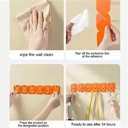 Single Deals™ 6 Pcs Row Hook Premium Quality