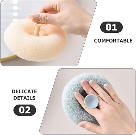 Premium Round Loofah Scrubbing Brush – Ergonomic Exfoliating Sponge for Gentle Body Cleansing