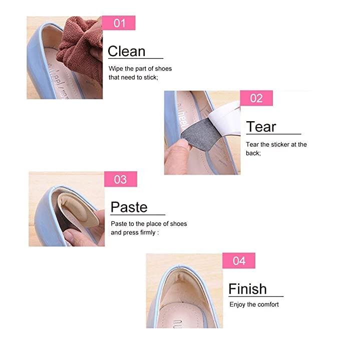 Comfortable Butterfly Sponge Heel Grips - Soft Adhesive Cushion Pads for Blister Prevention and Improved Shoe Fit Premium Quality Single Deals™