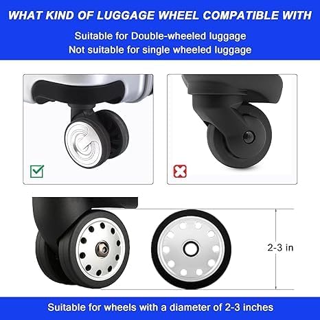 Protective Wheel Cover Set (8 Pcs) – Durable, Anti-Wear Silicone Sleeves for Quiet and Smooth Movement Premium Quality Single Deals™