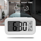 White Digital Alarm Clock – Multi-Feature Desk Timepiece with Date, Temperature, and Alarm Functions Premium Quality Single Deals™