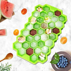 37-Cavity Hexagonal Ice Cube Tray Honey Comb  – Flexible Silicone Mold for Creative Fruit Infusions, Cocktails, and Kitchen Organization Premium Quality Single Deals™