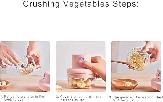 Single Deals™ Garlic  & Vegetable Chopper Rechargeable [Premium Quality]