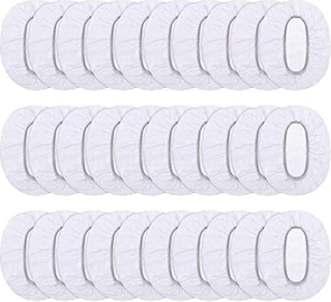 100-Piece Disposable Waterproof Ear Covers - Essential Protective Shields for Hair Coloring, Showering, and Salon Treatments Premium Quality Single Deals™
