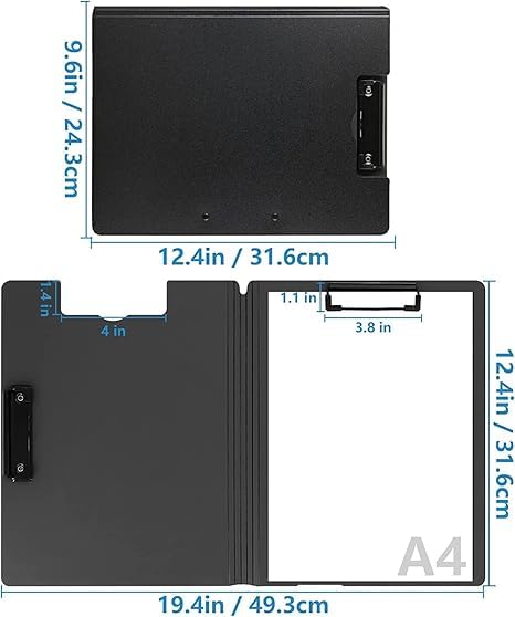 Professional Double-Clip Office Folder – Versatile, Dual-Secure Document Organizer for Efficient Presentations and Daily Tasks Premium Quality Single Deals™