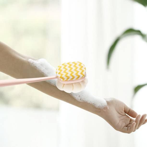 2-in-1 Loofah Bath Brush – Long-Handle Dual-Sided Scrubber for Enhanced Back Cleaning and Exfoliation
