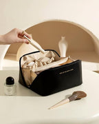 Single Deals™ Cross Open Cosmetic Bag (BLACK) - Premium Quality