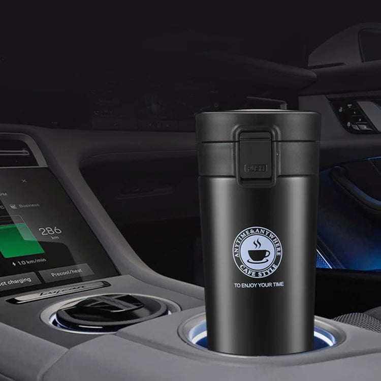 Insulated Thermal Travel Tumbler – Matte Black Edition
