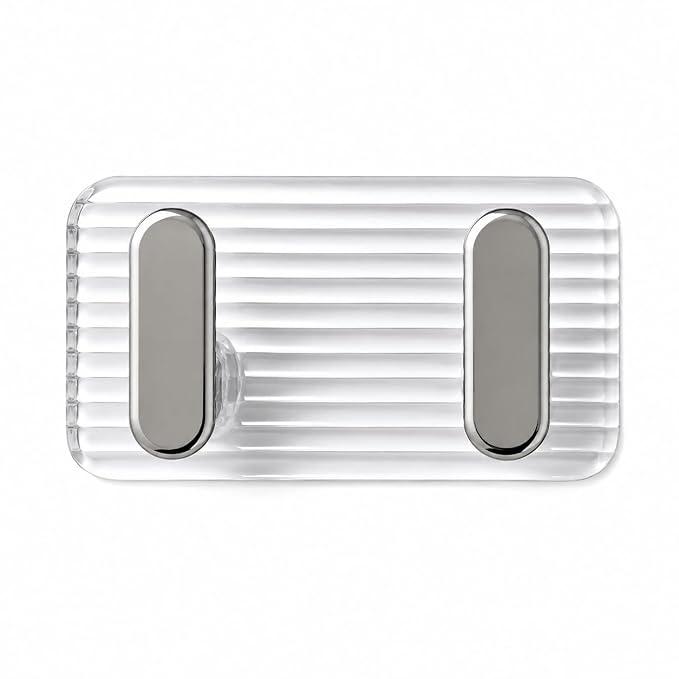 Single Deals™ 2 in 1 Self Adhesive Kitchen & Bathroom Wall Hooks (Silver colour) Premium Quality