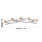U-Shape Flower Hair Clip – Decorative Styling Accessory
