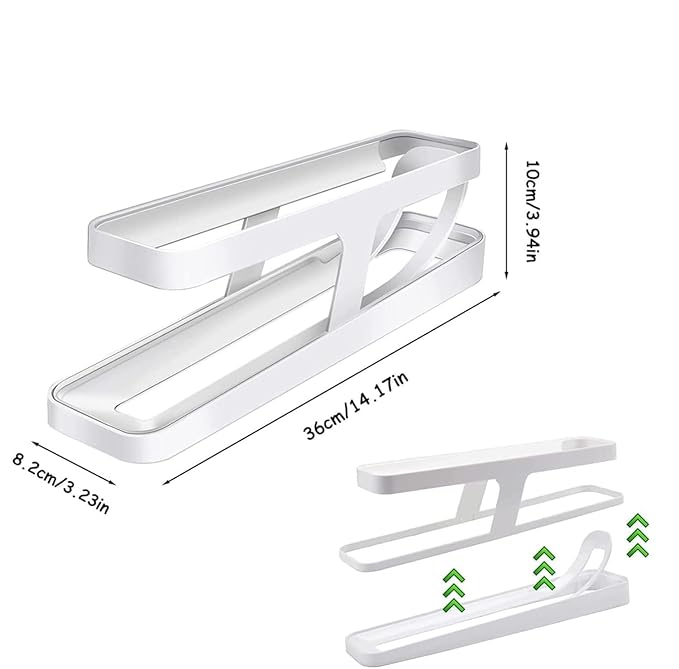 Egg Dispenser Rack – Gravity-Fed Sliding Organizer Holder for Refrigerator Freshness and Kitchen Countertop Storage Premium Quality Single Deals™