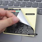 Essential Windows Shortcut Key Reference Sticker – Productivity-Boosting Guide for Excel, Word, and Common Commands Premium Quality Single Deals™