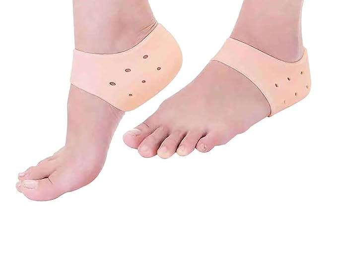 Moisturizing Silicone Gel Heel Sleeves - Breathable, Anti-Crack Protector Pads for Soft, Hydrated Heels Premium Quality Single Deals™