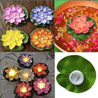 Floral Smokeless Floating Candles – Decorative, Vibrant Lotus-Style Accents for Serene Home Ambiance Premium Quality Single Deals™