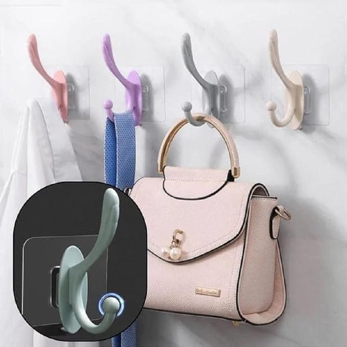 Single Deals™ 6 Pcs Color Sticker Hook Premium Quality