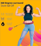 Adjustable Weighted Fitness Hoop – Smart Detachable Waist Trainer for Core Strengthening and Calorie Burning Premium Quality Single Deals™