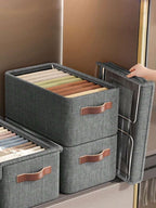 Single Deals™ Folding Storage Box With Lid - Premium Quality