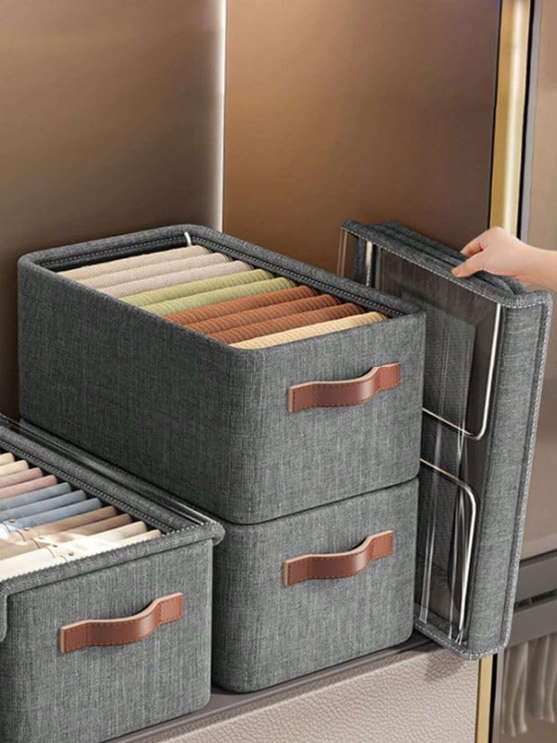 Single Deals™ Folding Storage Box With Lid - Premium Quality