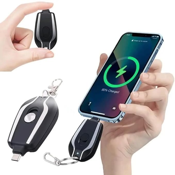 Premium Portable Keychain Emergency Charger for iPhone – Essential Power Solution